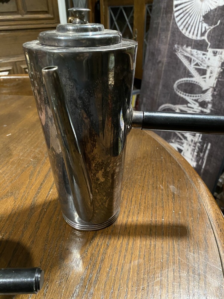 Restoration Hardware Vintage Silver Plated Tea Pot Set of 3!!!