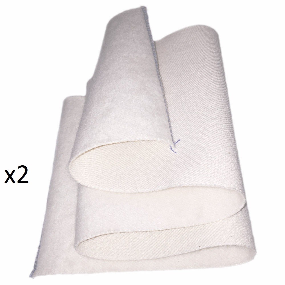 Professional Shoe Shine Buffing Cloth 20" x 5" (TWO PACK)