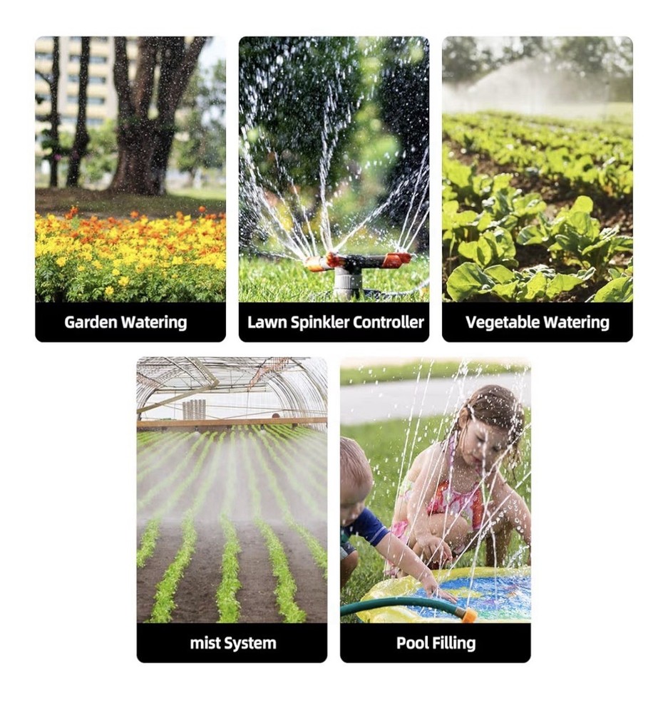 Yardeen Sprinkler Water Timer Programmable Garden Zero Pressure Waterproof Irrig