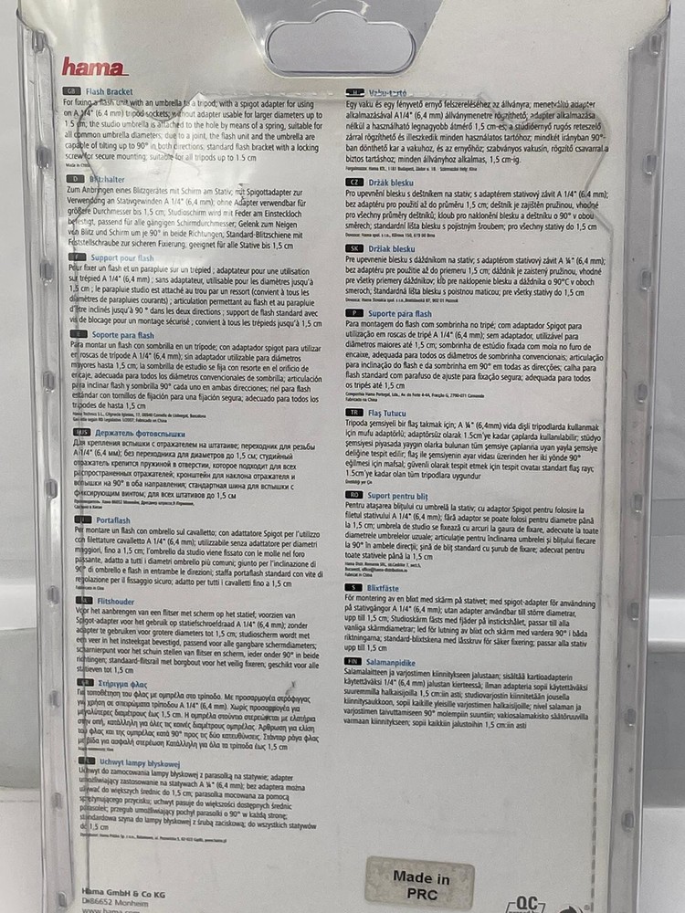 Hama Flash Bracket - Black