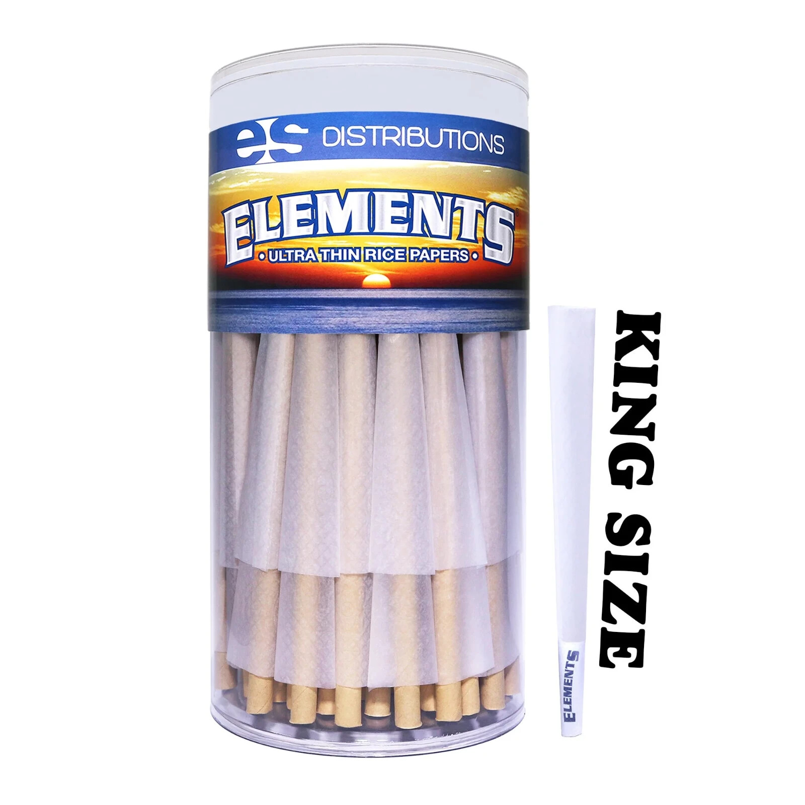 Elements Rolling Paper Cones King Size Pre-Rolled | 100 Pack