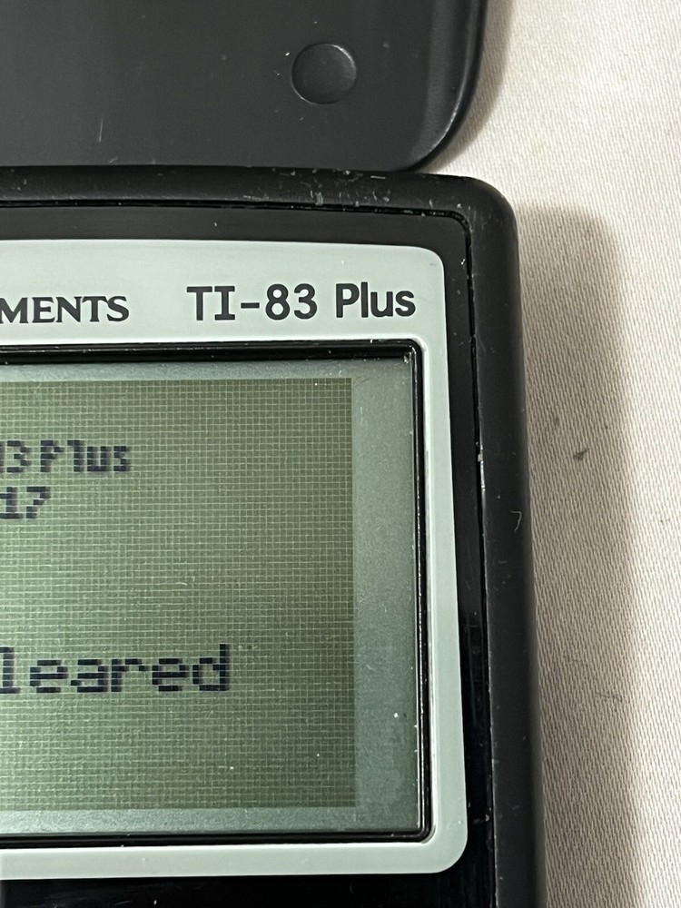 Texas Instruments TI-83 Plus Scientific Calculator With Cover FULLY FUNCTIONING