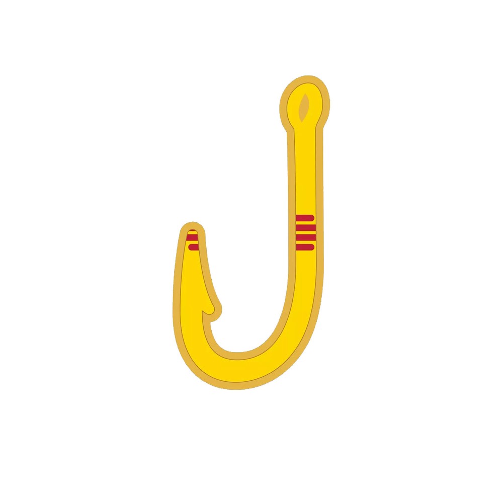 New Mexico Fish Hook Sticker Decal