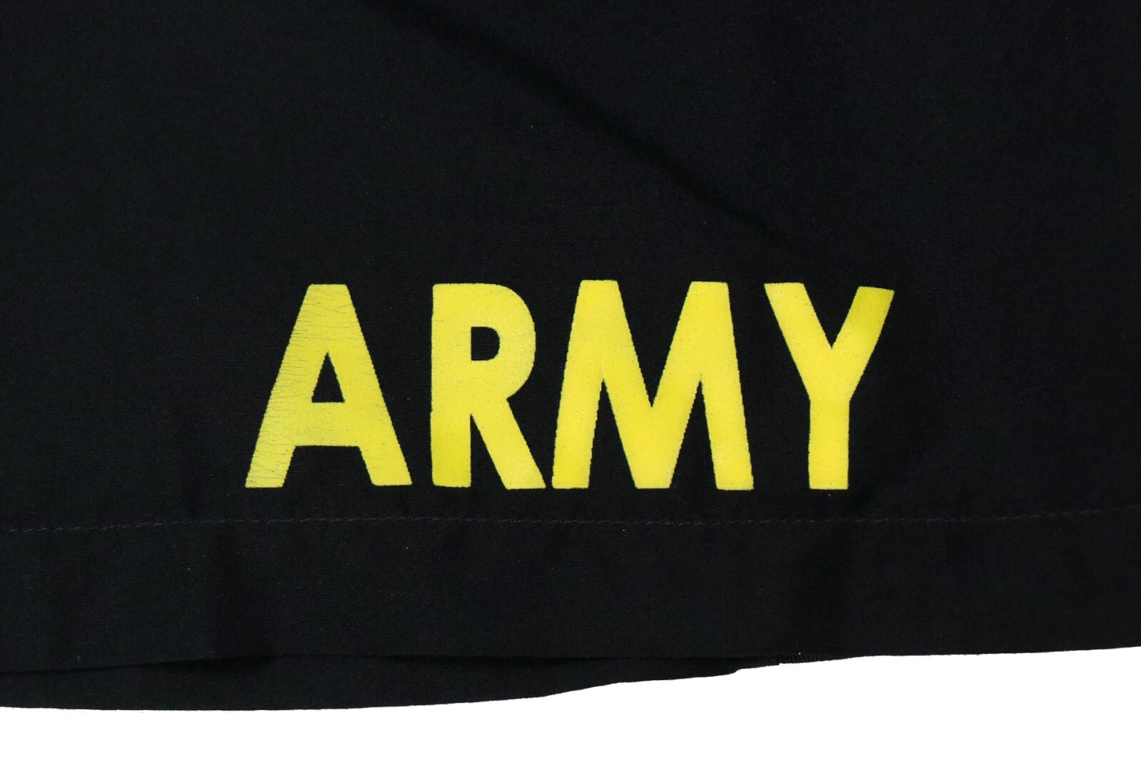 US Military Men's APFU Shorts Army Black and Gold PT Physical Fitness Trunks