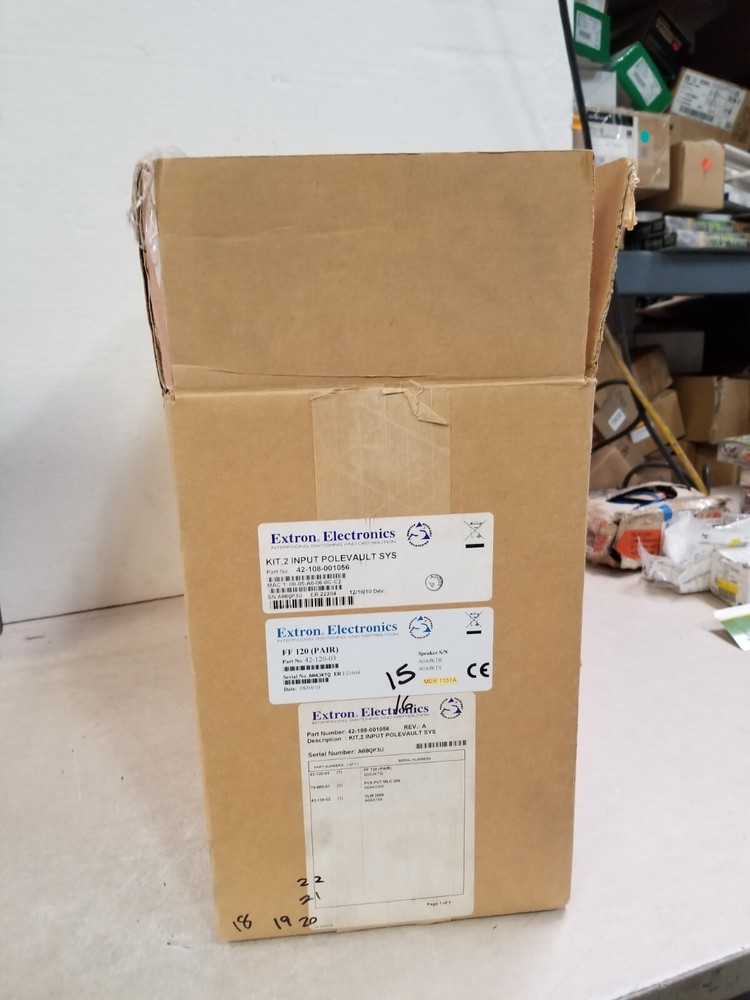 Extron 42-120-03 Flat Field Speaker FF 120 PAIR