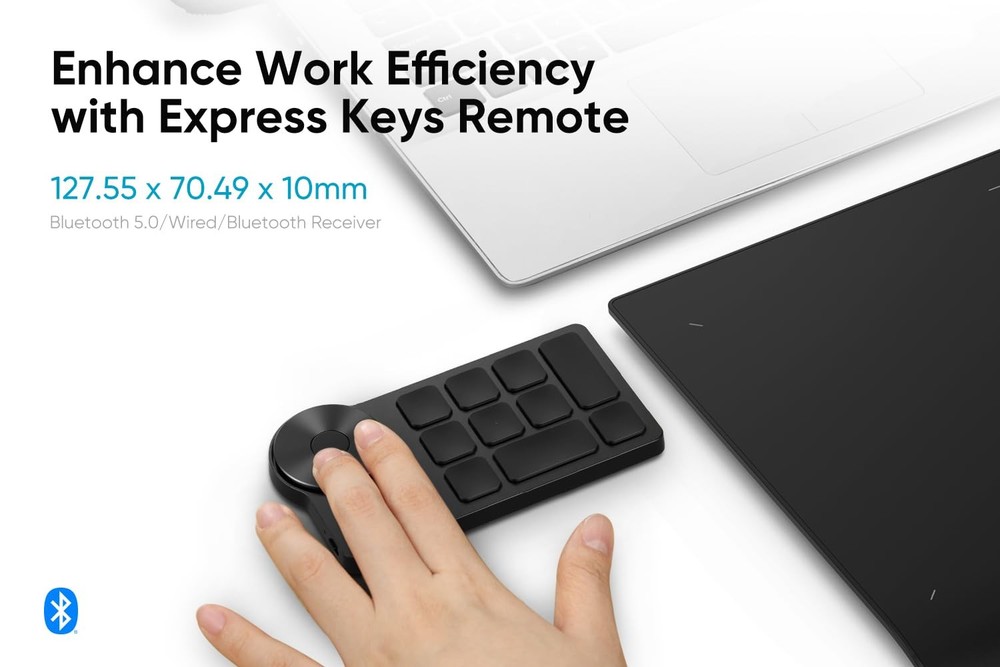 Wireless Drawing Tablet Deco Pro LW 2nd, 11 Inch Bluetooth Computer Graphics ...