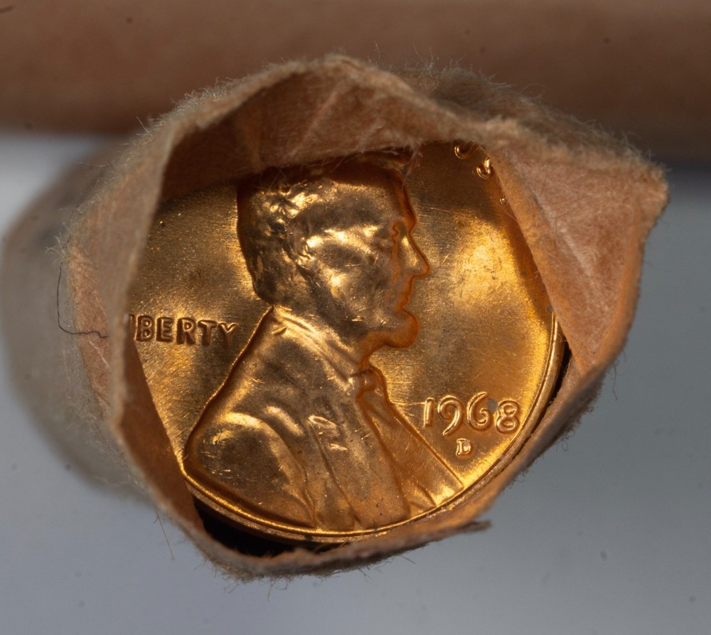 NICE BU ROLL - 1968-D GEM BU roll!