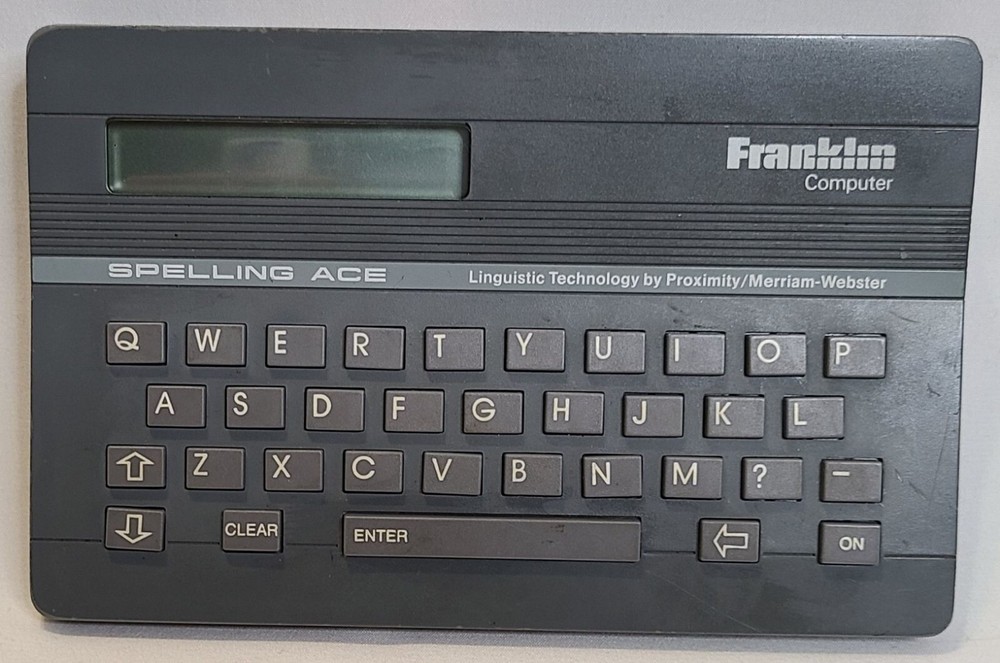 Franklin Computer Spelling Ace Model SA-98, 1988 Electronic Speller Great Shape