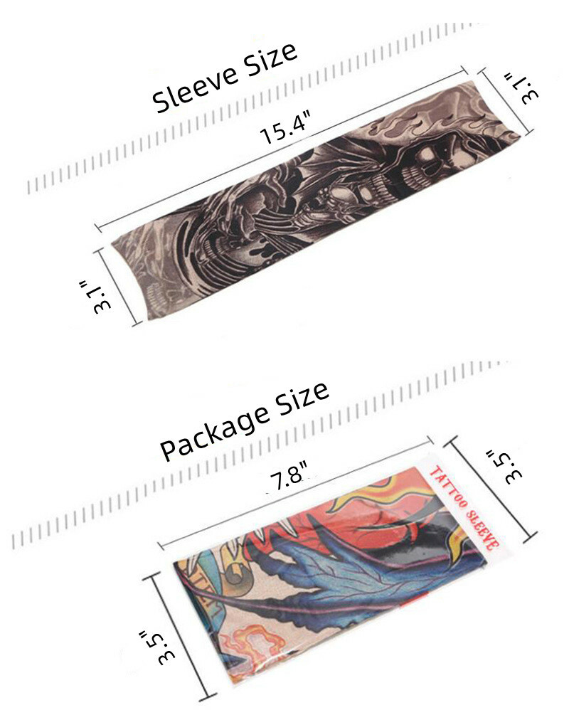 20 PCS Cooling Sleeves Tattoo Arm Cover Basketball Sport Outdoor UV Sun Summer