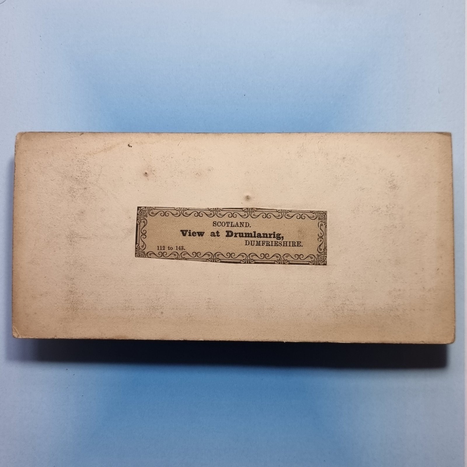 Drumlanrig Dumfries Stereoview 3D C1860 Real Photo Gardens At Castle Scotland