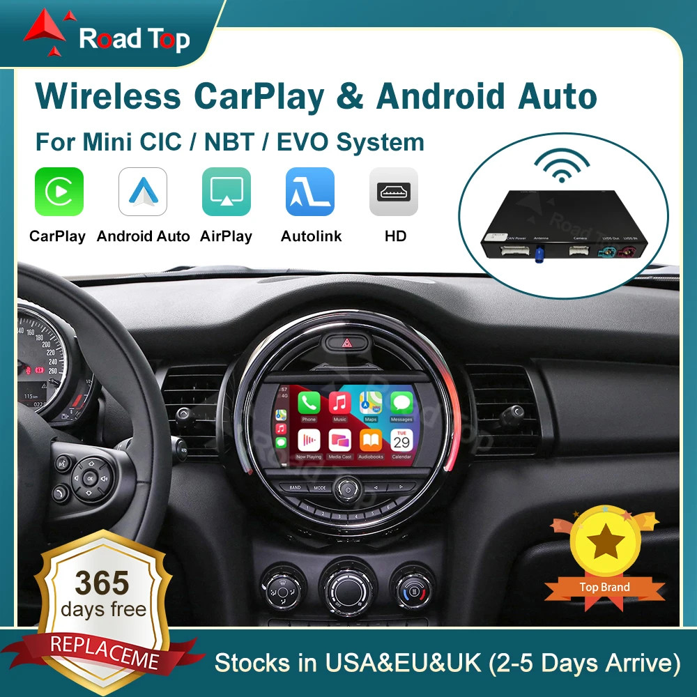 ​​Wireless CarPlay Adapter, Android Auto USB Dongle - Converts Wired to Wireless