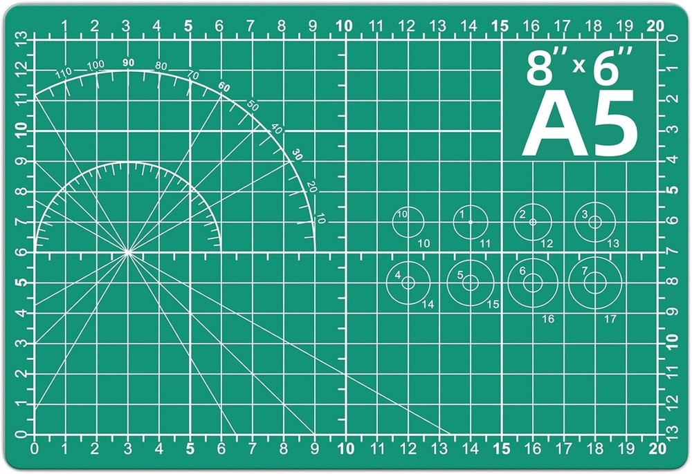 Compact Self-Healing Mat - 8x6 Double-Sided Cutting Solution for All Crafts