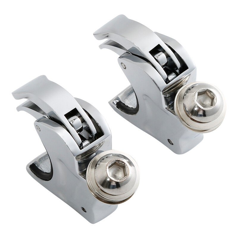 Pair 39mm Fork Quick Release Windshield Clamps For Harley Dyna Super Wide Glide