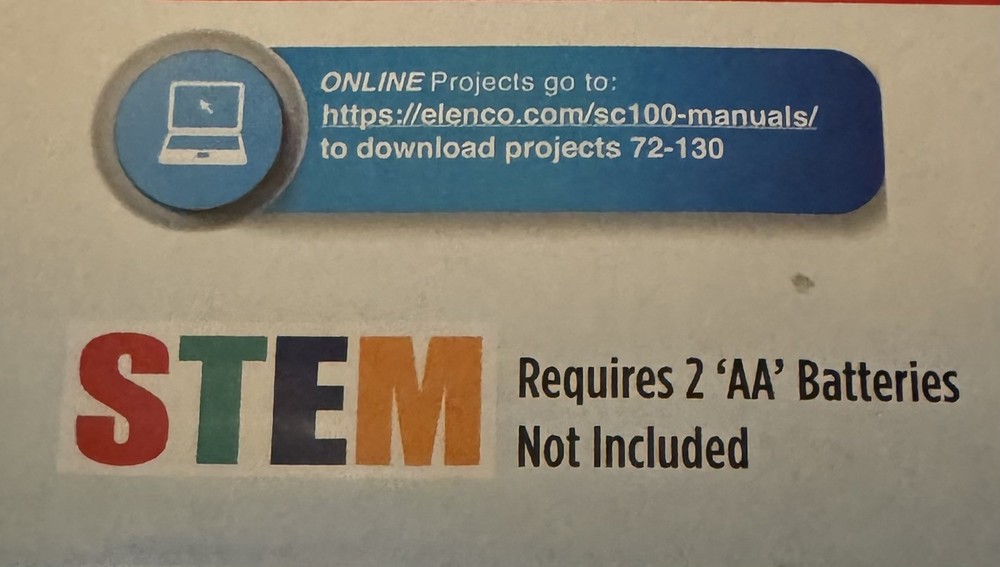 Snap Circuits Jr. SC-100 Electronics Discovery Kit - Over 100 Projects! ⚡️NIB