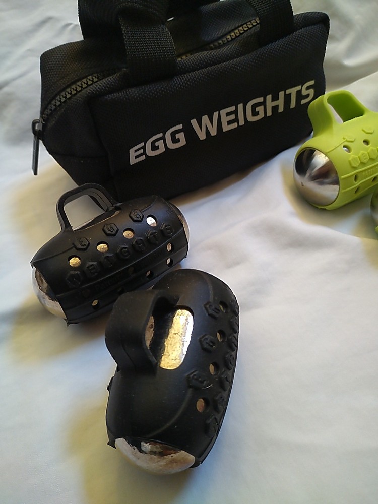Egg Weights Two Pairs with Carry Case