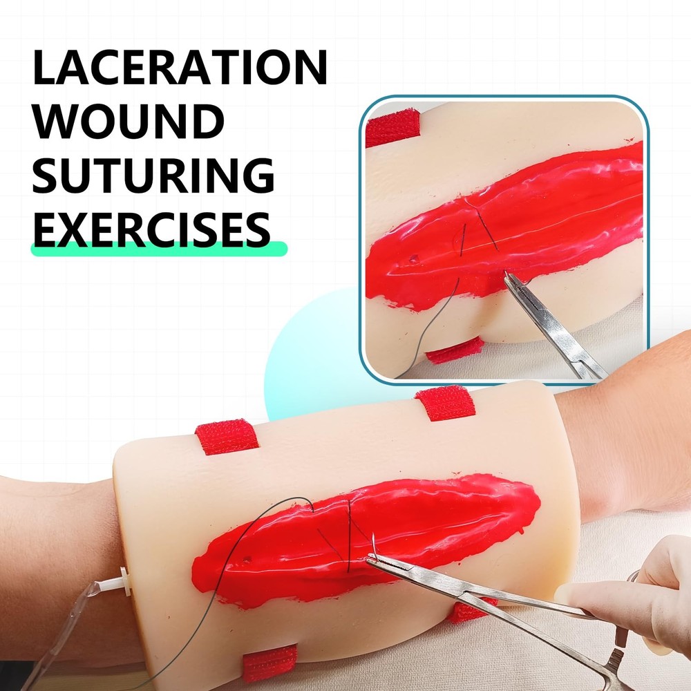 2Pcs Wound Packing Task Trainer, Bleed Control Tourniquet Trainer, Basic Woun...