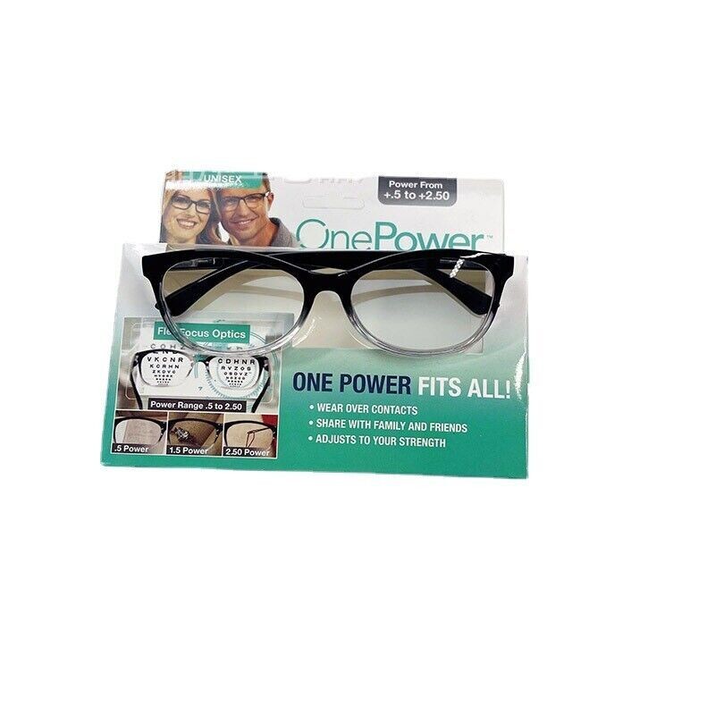One Power Auto Focus Presbyopi Reading Glasses Readers Adjustable 0.5-2.5 Unisex