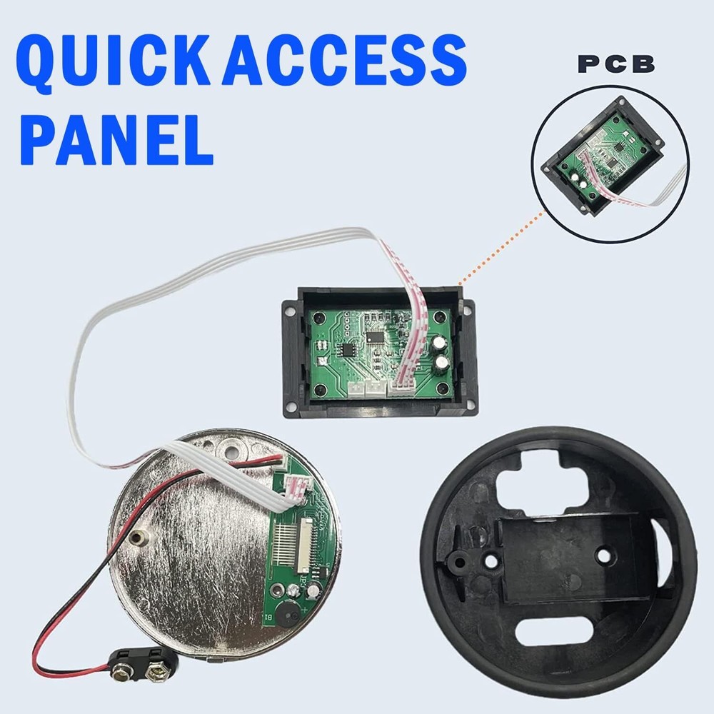 Gun Safe Lock Replacement with Swing bolt Lock Chrome Electronic Digital Keypad