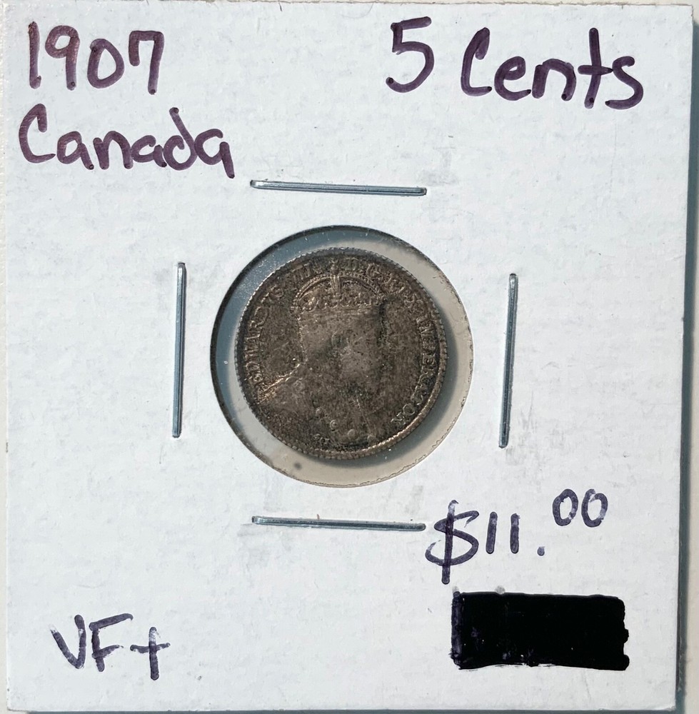 1907 Canada 5 Cents