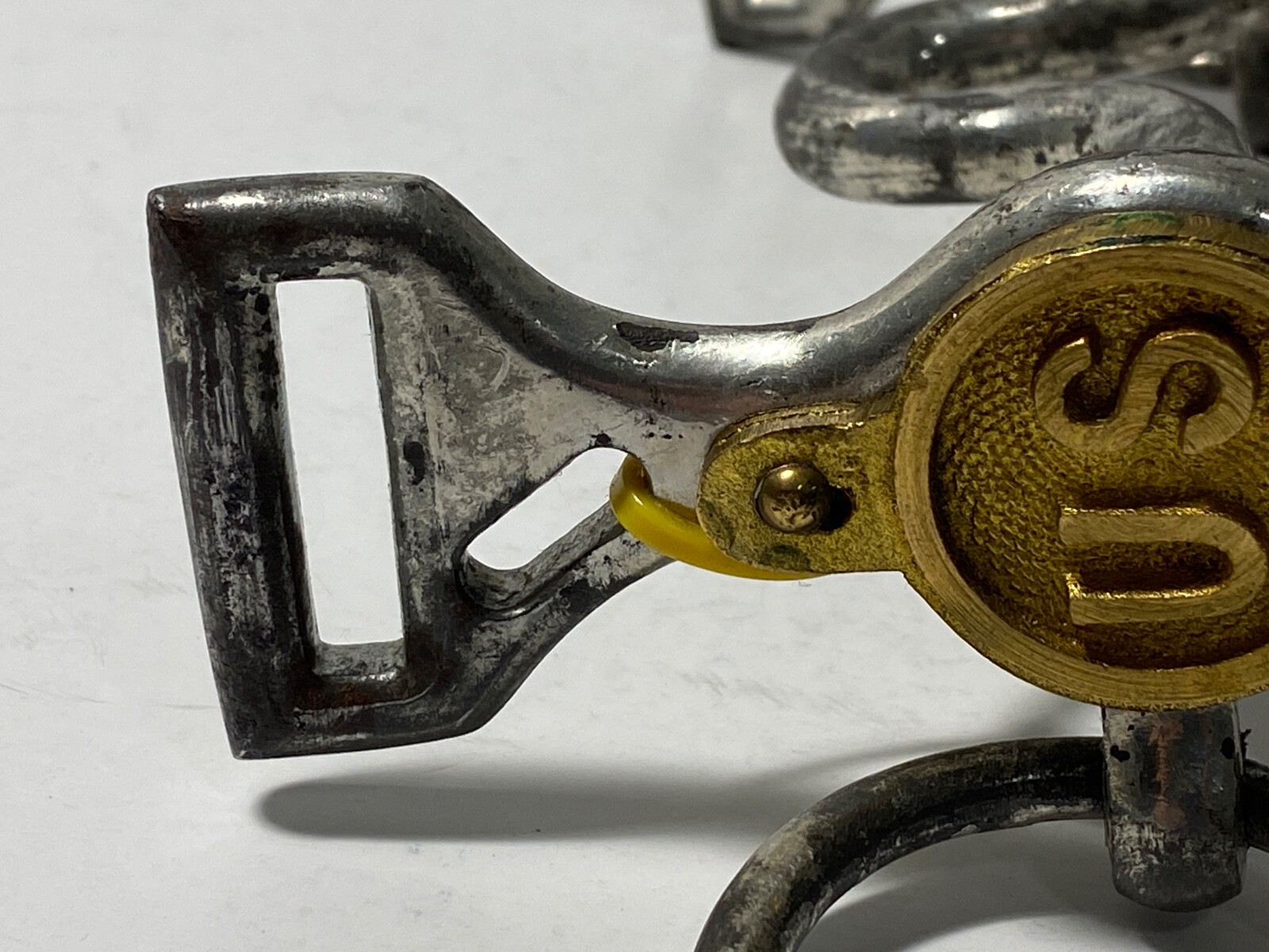 U.S. M1863 MODIFIED, BRIDLE CURB HORSE ARTILLERY BIT, CURB CHAIN, POST CIVIL WAR