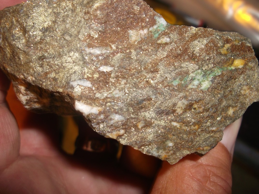 Gold, silver, copper, 406 grams samples ,ore high grade .
