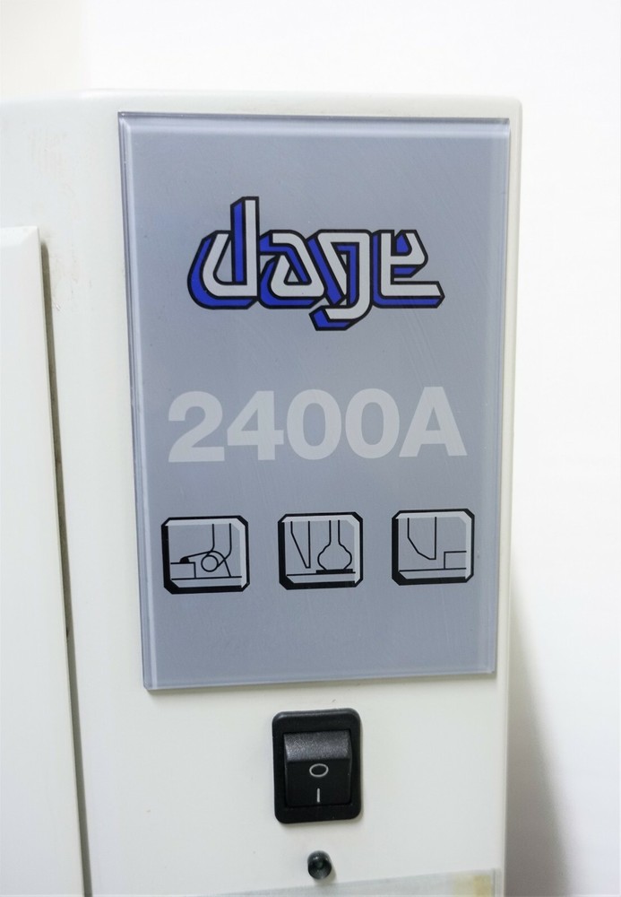 NORDSON DAGE 2400A BOND PULL TESTER w WP1KG CARTRIDGE, PRINTER & KEYPAD CONSOLE