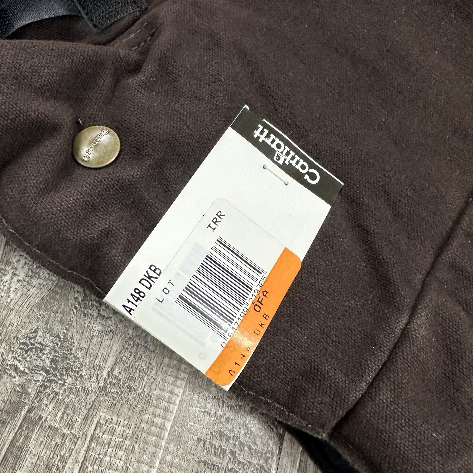 Carhartt Men's Snap On Hood Arctic-Quilt Lined A148 DKB Dark Brown