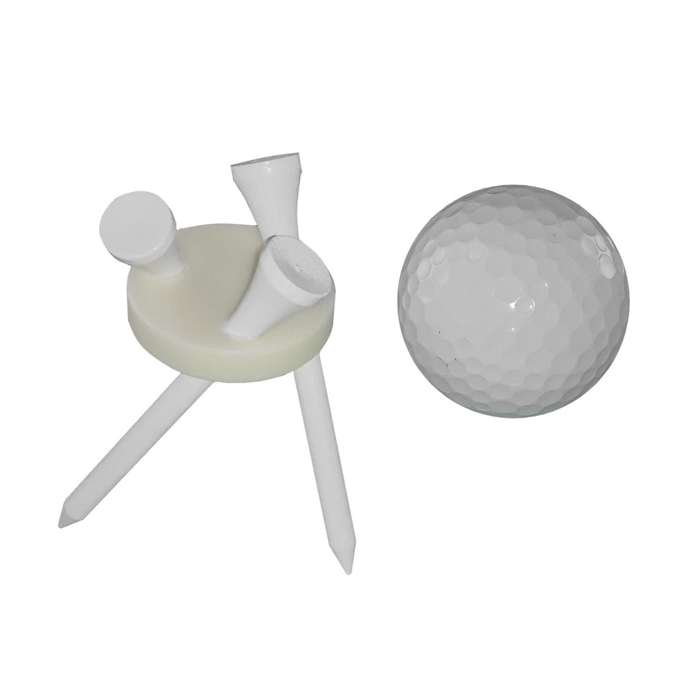 3 Tee Golf Ball Display Stand, Mount, Holder, Trophy, NEW