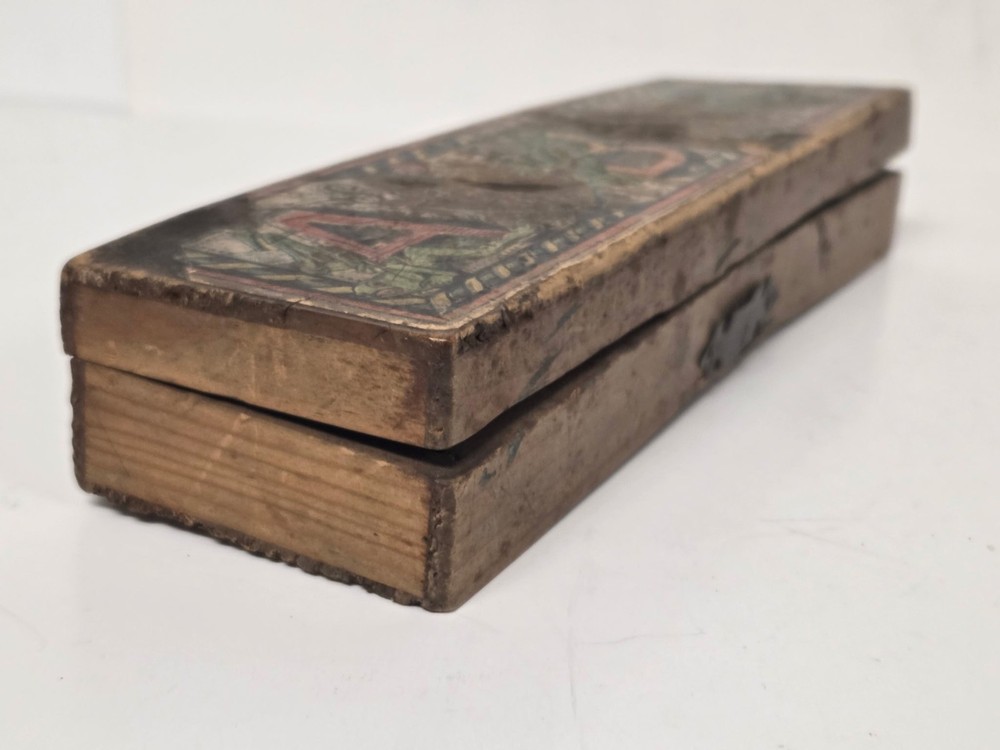 Antique Wood Pencil Box