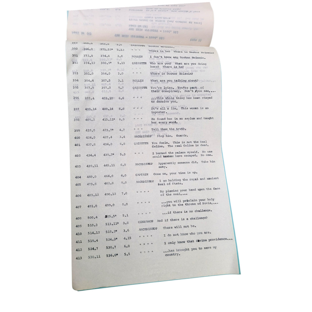 MISSION IMPOSSIBLE 1969 TV Show Dialogue Continuity Script +Spotting Script Vtg