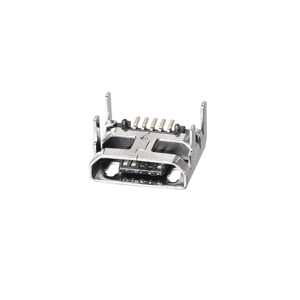uxcell 10PCS Micro USB Female Socket Connector Jack Port, 5-Pin DIP Silver