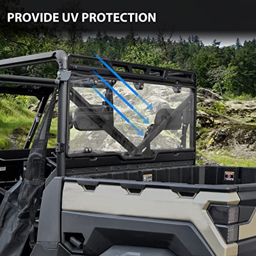 Clear Polycarbonate Back Window for Polaris Ranger XP Rear Windshield