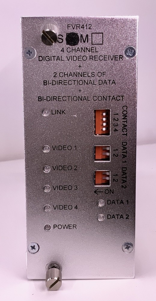 Comnet Communications FVR412 Digital Video Receiver with Data & Contact