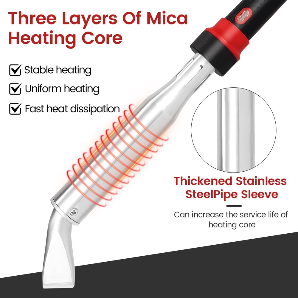 GoGoPanda 80W-300W Soldering Iron Set External Heating Replaceable Tips