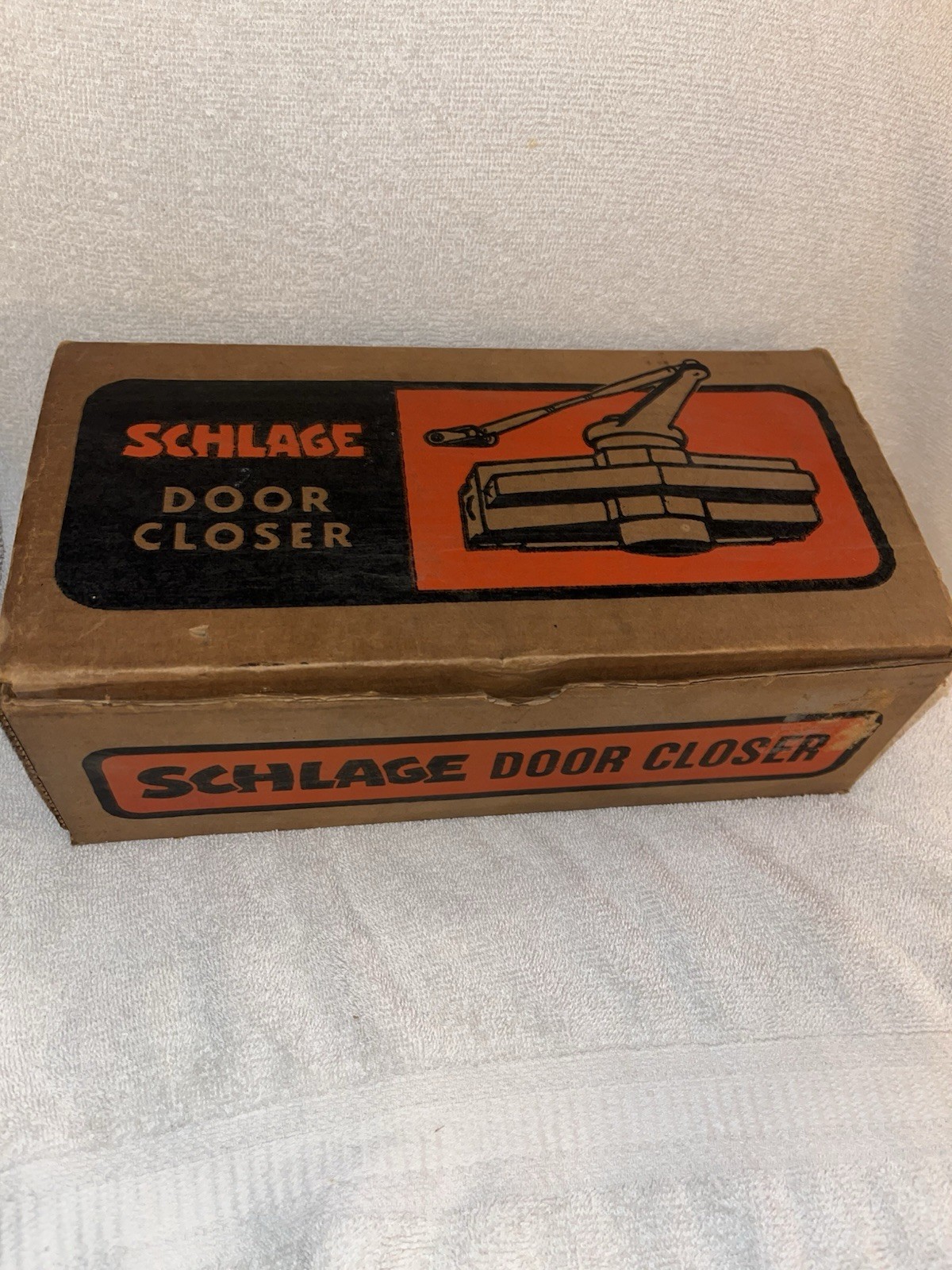 Vintage Schlage Heavy Duty Deadstock DOOR CLOSER In Original Box Zenith Gray
