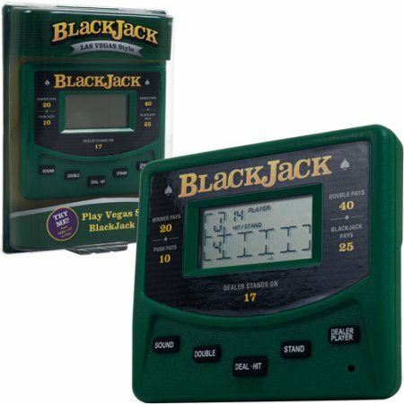 Mega Gambling Electronic Game Pack - Solitaire Handheld Game - Blackjack