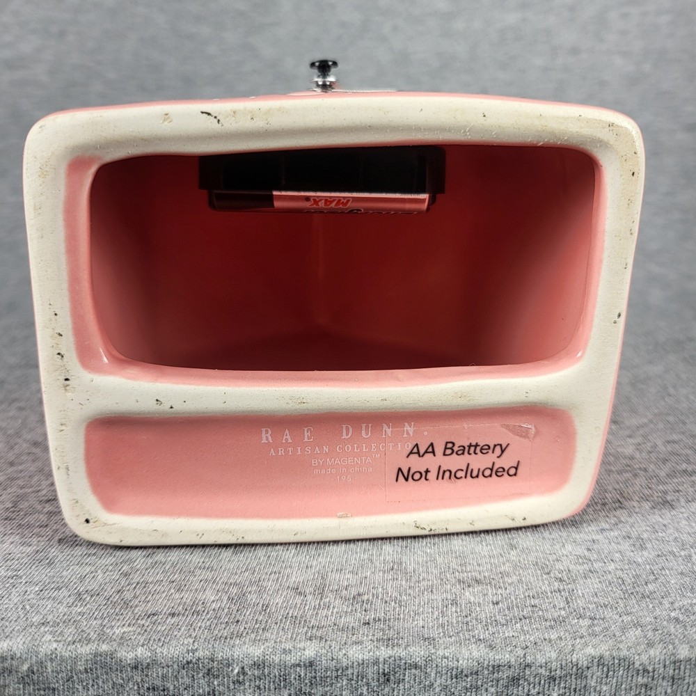 Rae Dunn “House Shaped” Happy Home Ceramic Clock