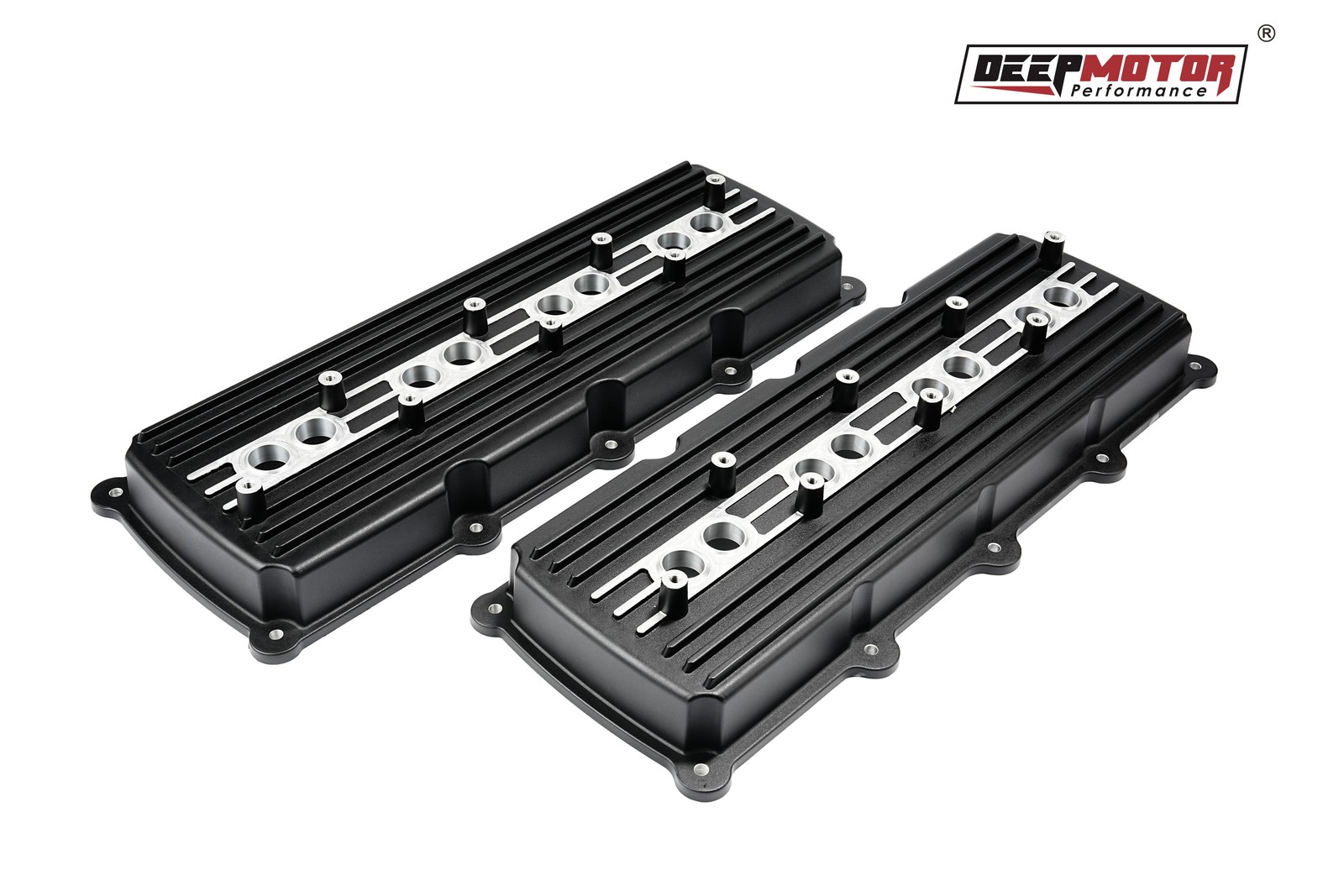 Deepmotor Aluminum Cast Valve Covers for Gen 3 III Hemi 5.7L 6.1L 6.4L Black