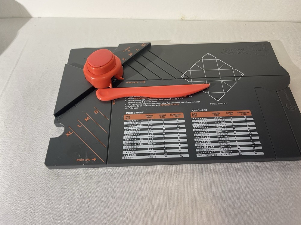 We R Memory Keepers GIFT BOX Punch Board. Used.