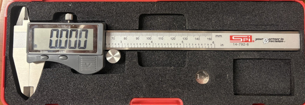 SPI 14-792-6  Large Display 6" Electronic Caliper with Output