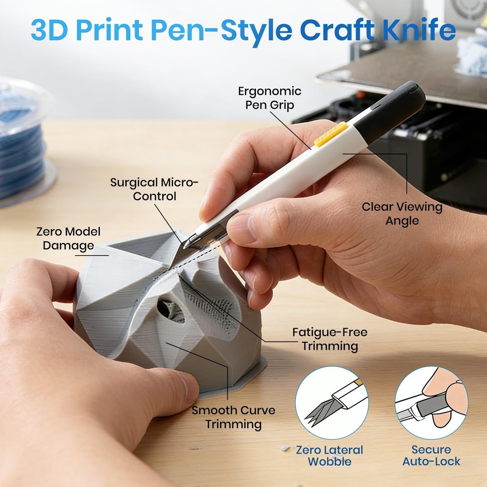 141Pcs 3D Printer Tool Kit & Accessories, 4-Layer Slotted Case, Cordless Rota...