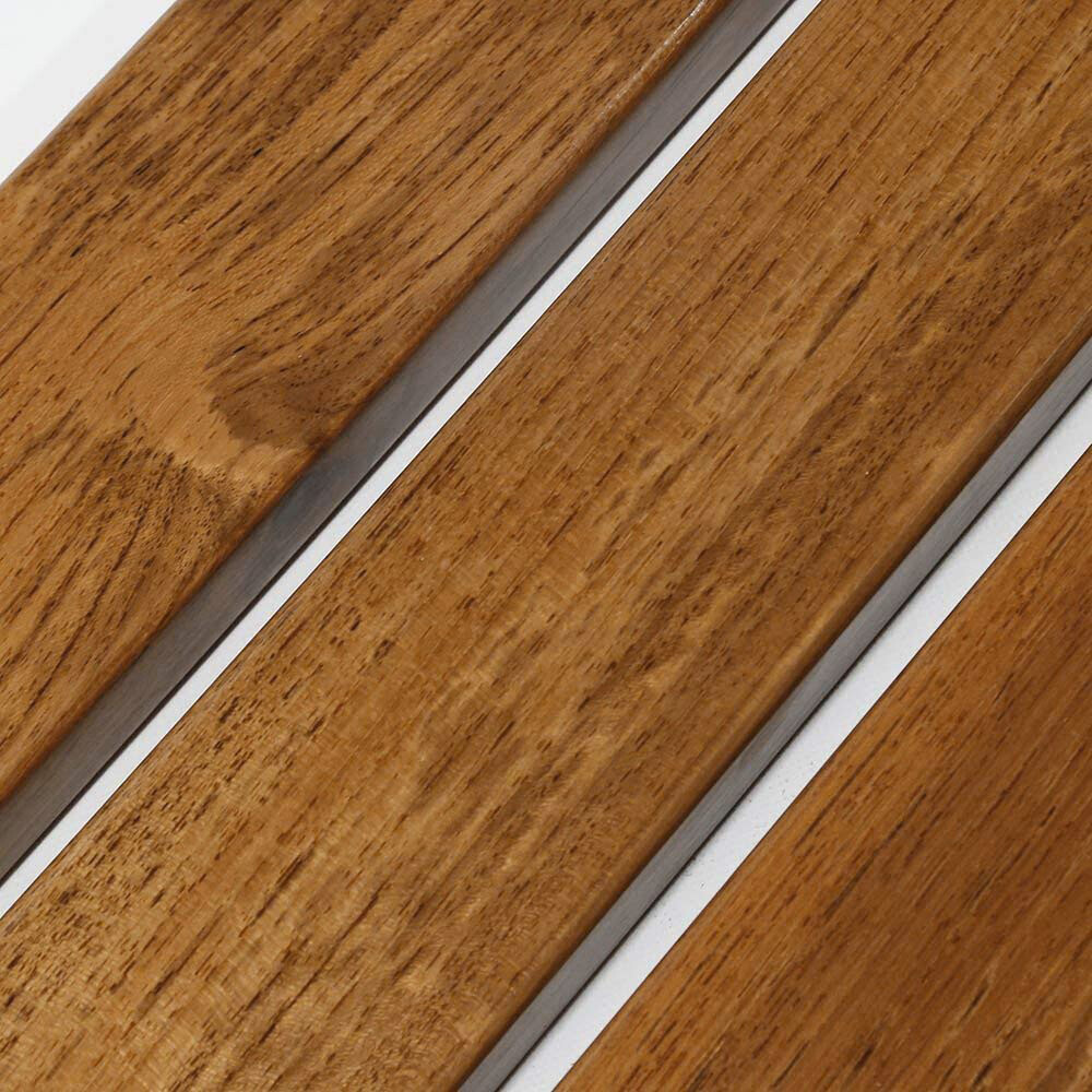 Clevr 20in Teak Folding Shower Seat Bench Wall Mount, New