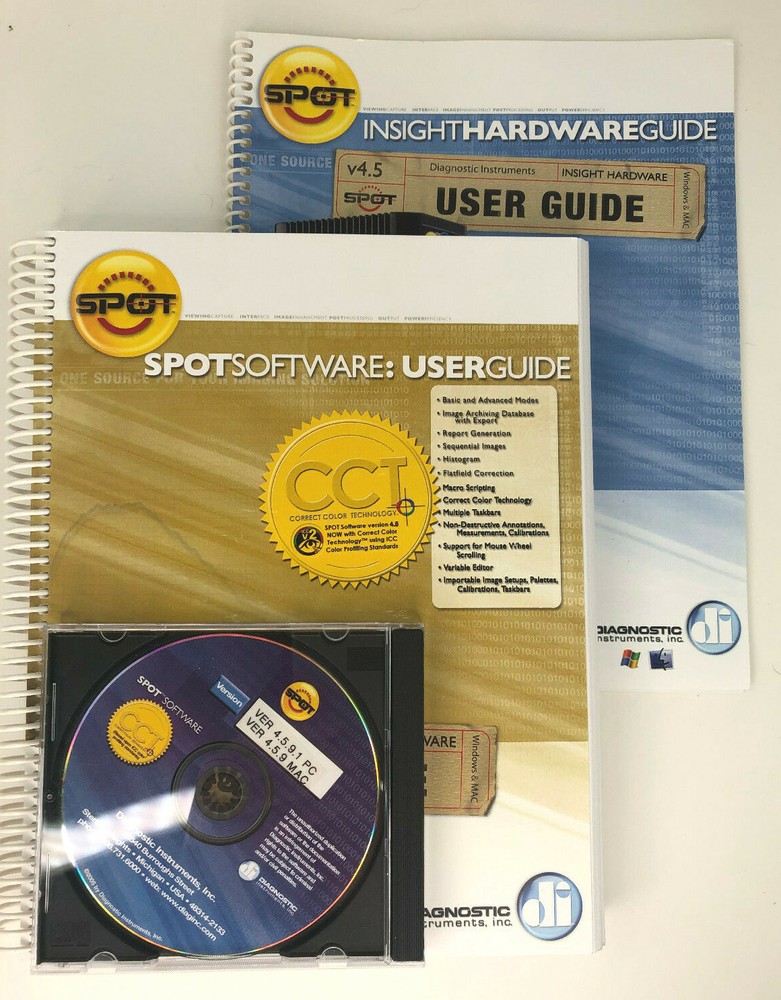 Diagnostics Instruments Spot Insight 18.2 Camera w. adaptor, software & PC board