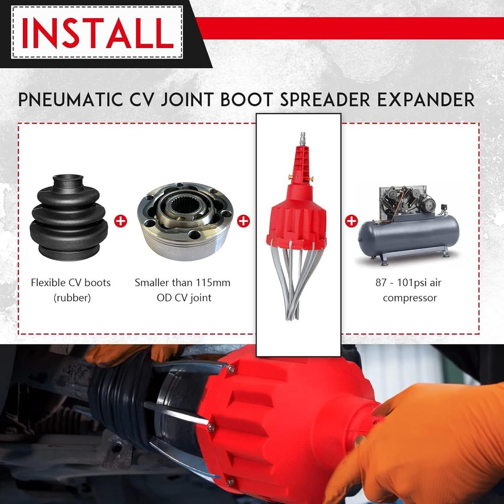 Pneumatic CV Joint Boot Spreader Expander Universal Install Installation Tool