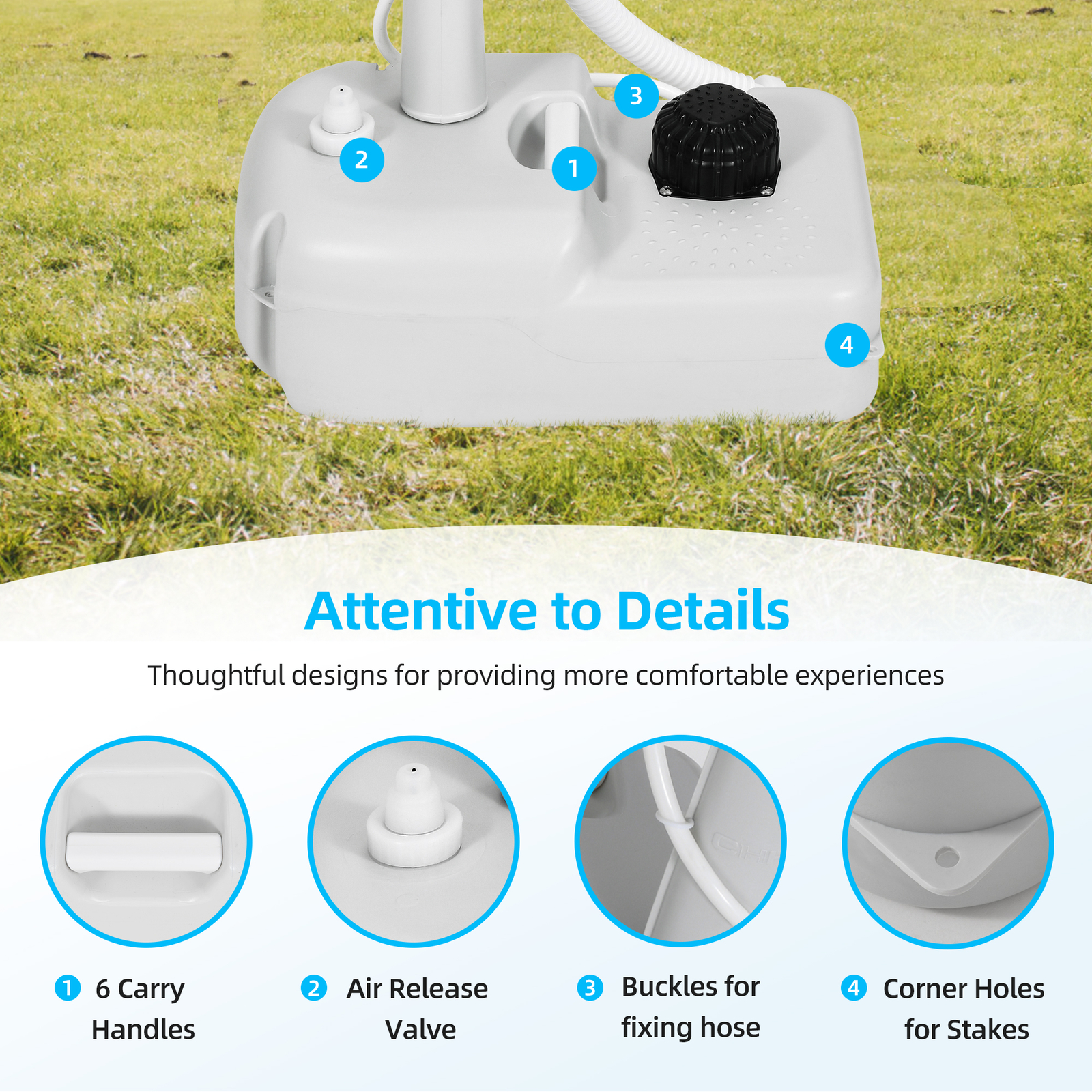 17L Portable Wash Sink Camping Hand Wash Station w/24L Recovery Tank for Outdoor