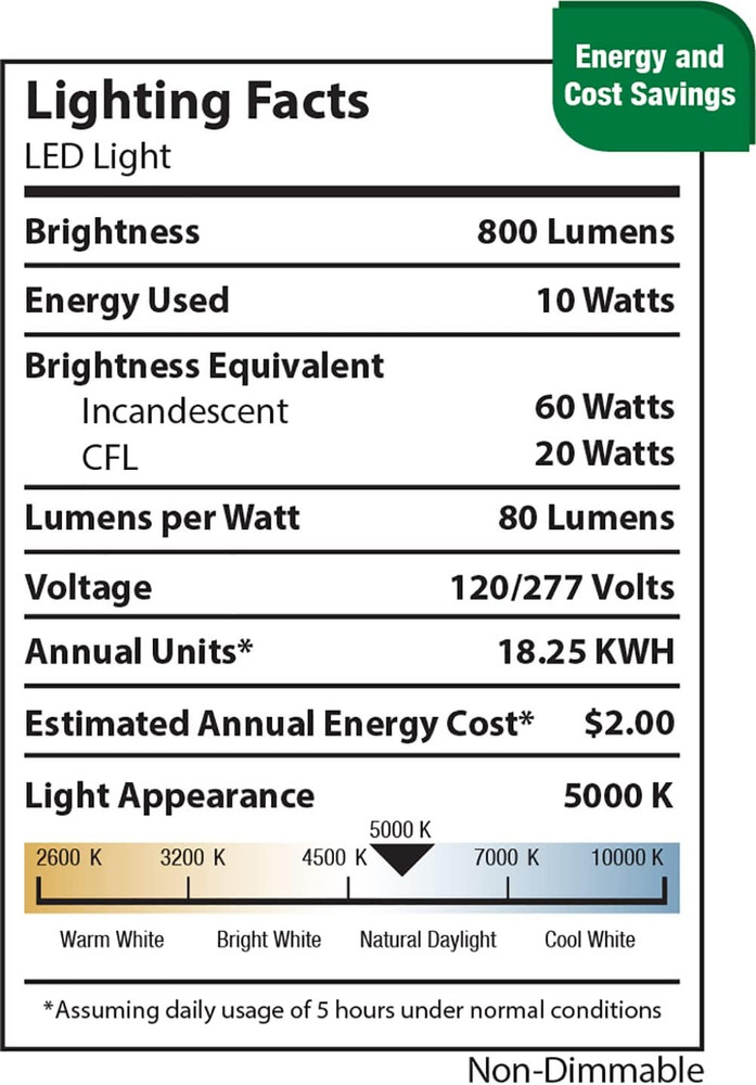 14337 10W Weatherproof LED Light, Gray