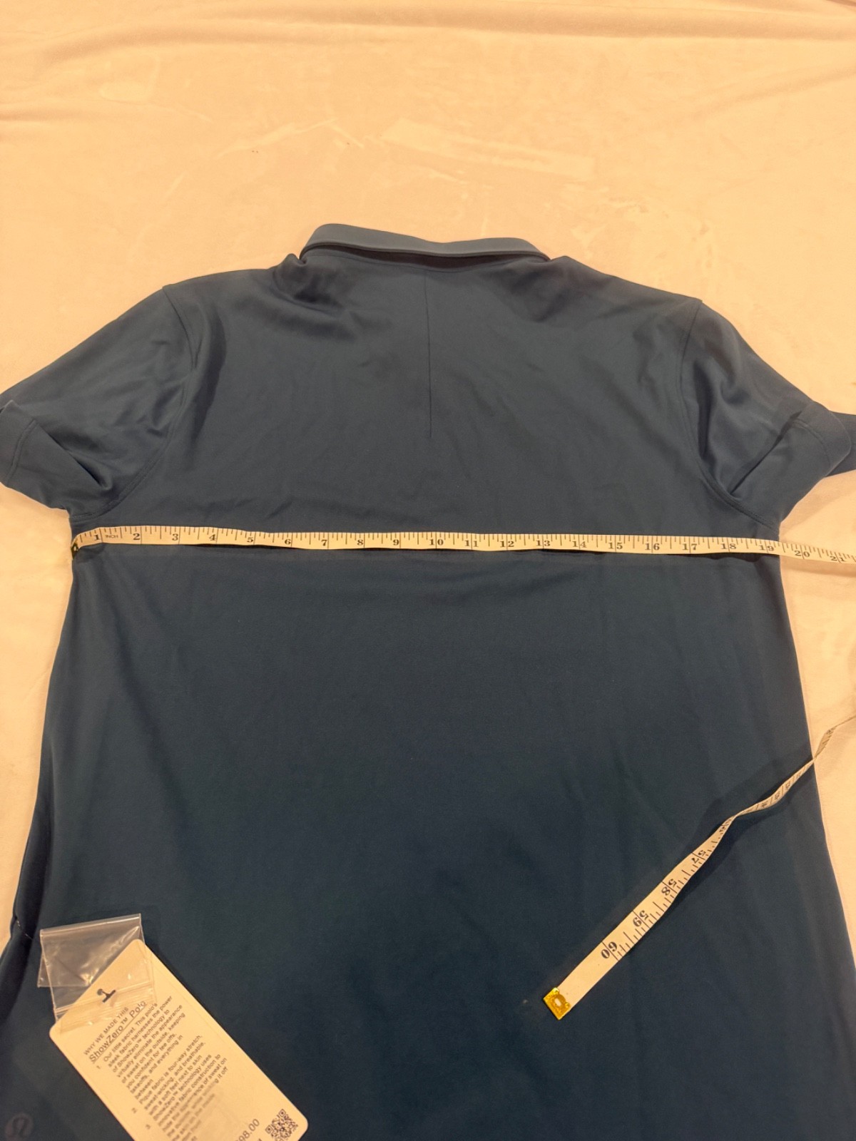 Lululemon ShowZero Slim-Fit Polo Shirt Men's Size M Blue