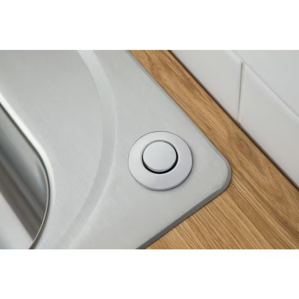 Garbage Disposal Air Switch Controller Base Unit with Chrome and Spot Resist Bru