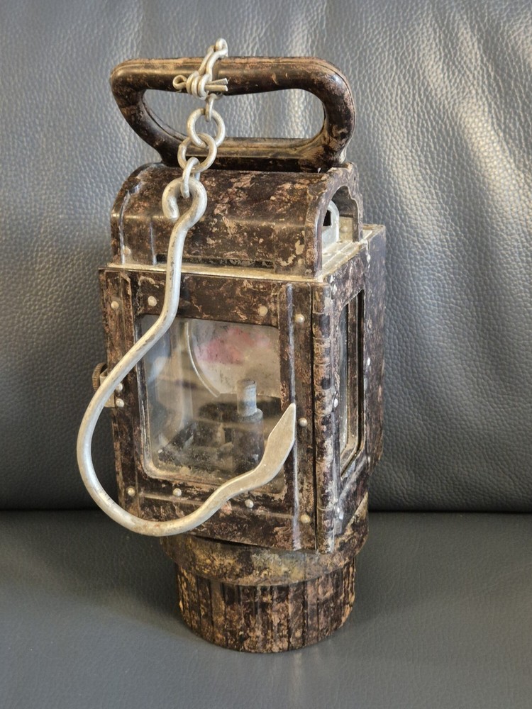 WW2  German Bakelite Lantern, good condition, with handle hook, stamps around