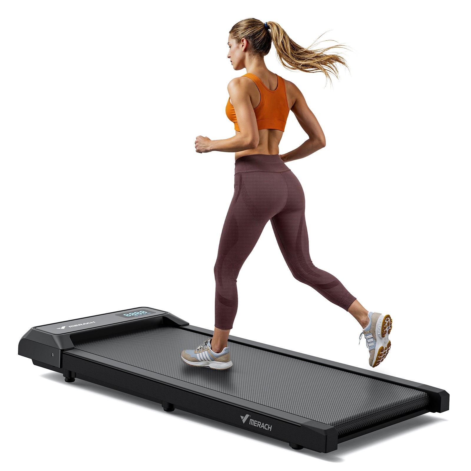 MERACH T21 Walking Pad Under Desk Mini Treadmills for Home with Remote Control